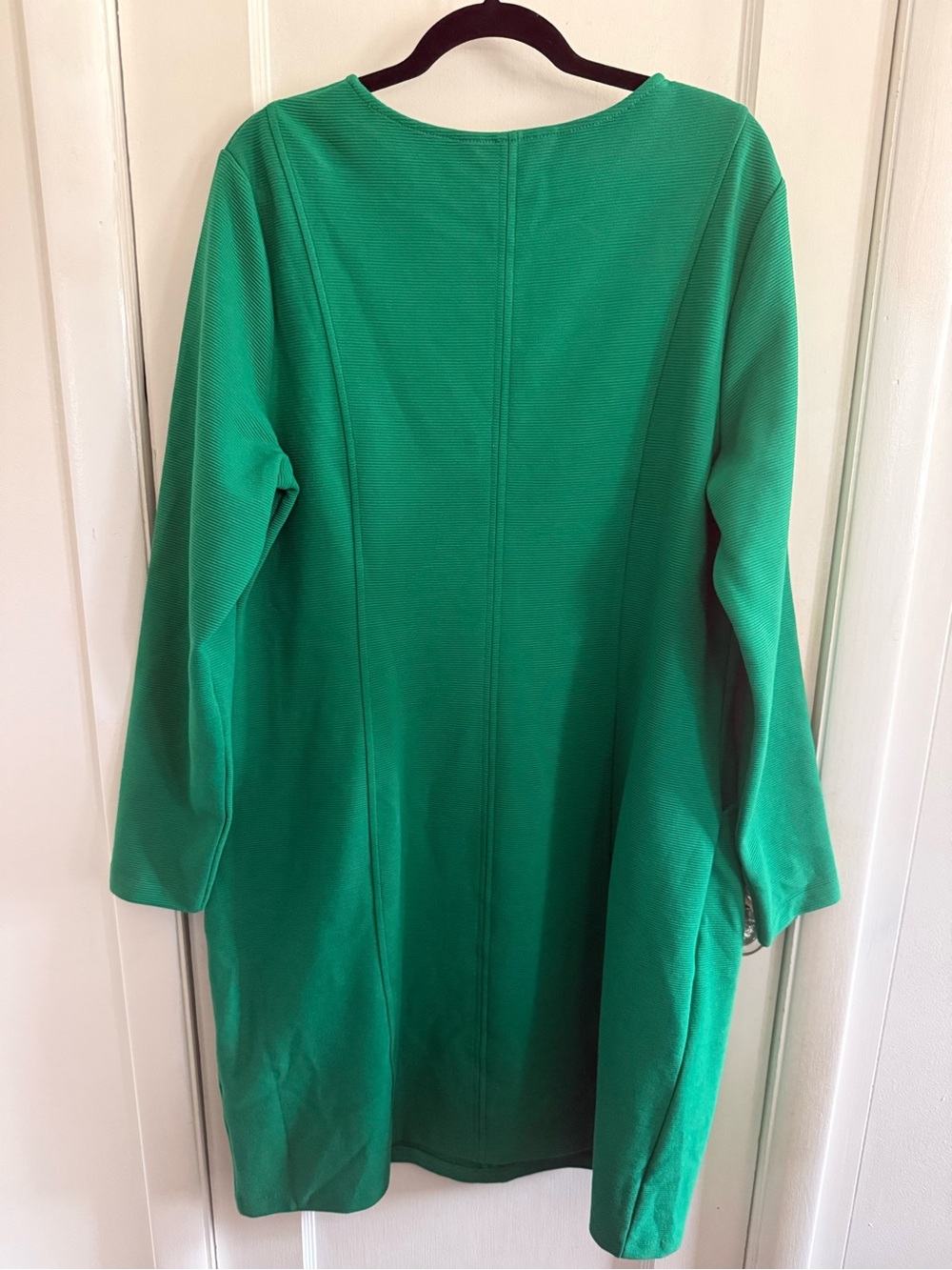 Boden Ellen Ottoman Ribbed Shift Dress Kelly Green Size 16/18R - Picture 5 of 7